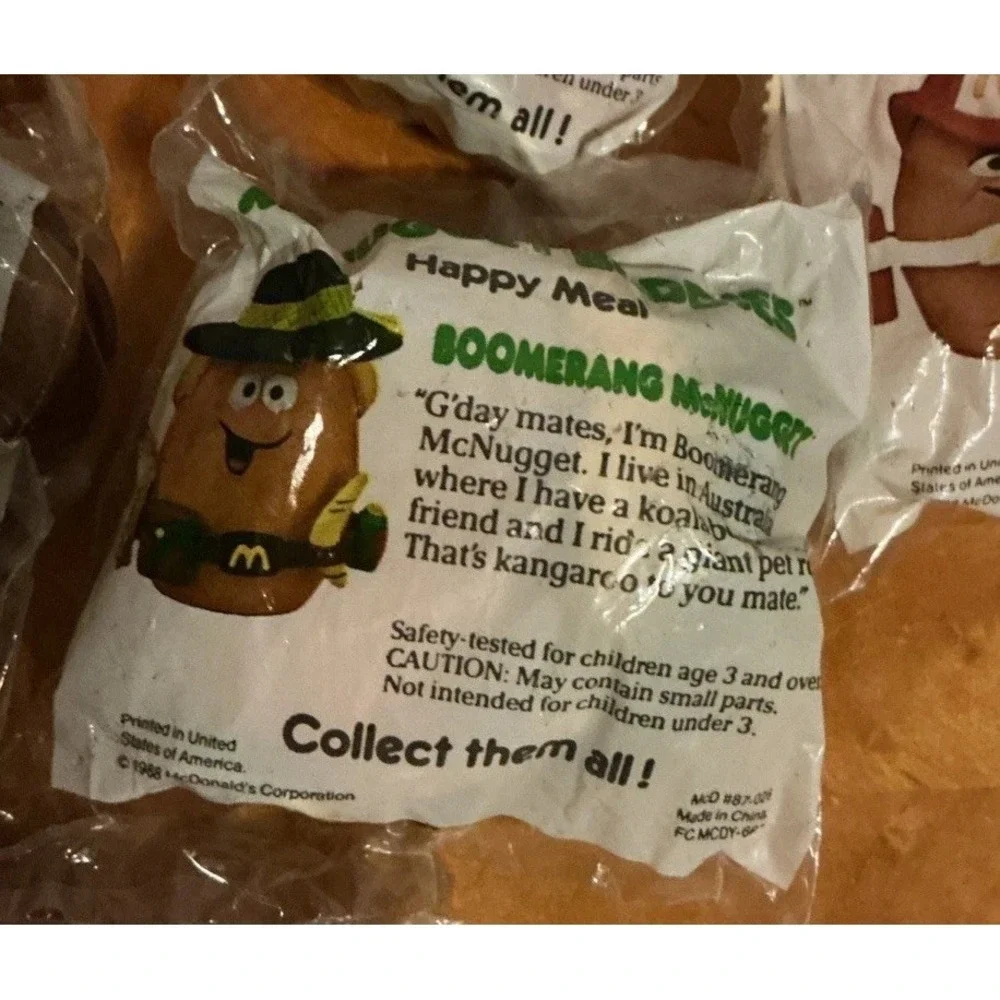 Vintage 1988 McDonald's McNugget Buddies Happy Meal Toys Lot of 9 Sealed